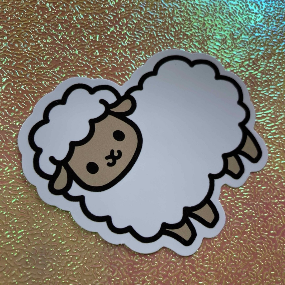 ⭐️人気⭐️ひつじのステッカー　アニマル　　Sheep Sticker 自動車/バイクの自動車(車外アクセサリ)の商品写真