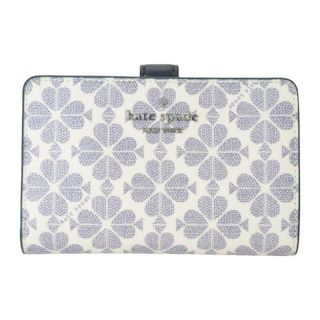 ケイトスペードニューヨーク(kate spade new york)の新品 ケイトスペード kate spade 2つ折り財布 ミディアム コンパクト バイフォールド ウォレット ネイビーマルチ(財布)