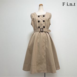 F.i.n.t トレンチワンピース ベージュ 美シルエット お出掛け♡