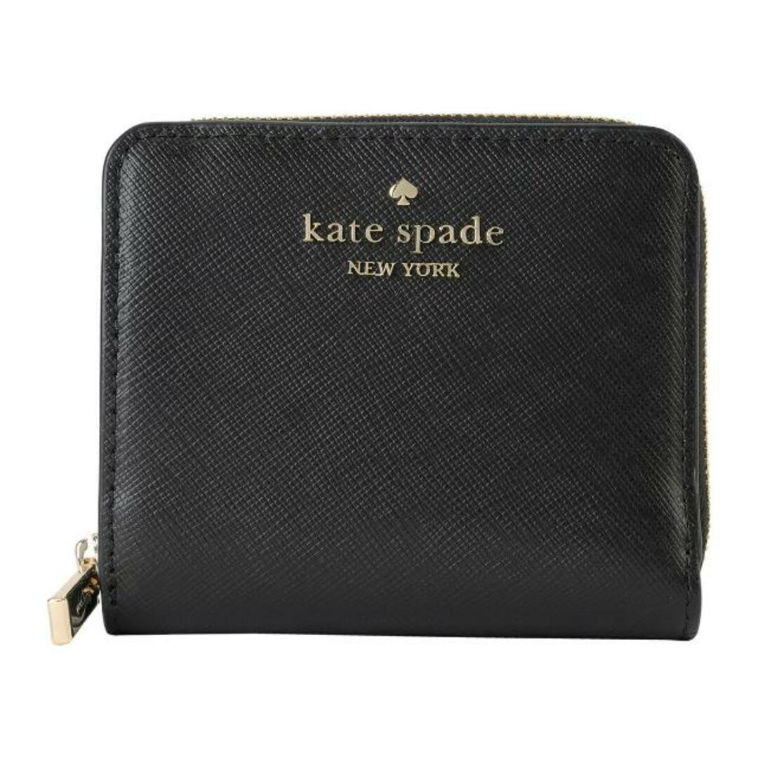 kate spade new york(ケイトスペードニューヨーク)の新品 ケイトスペード kate spade 2つ折り財布 SMALL ZIP AROUND WALLET ブラック レディースのファッション小物(財布)の商品写真