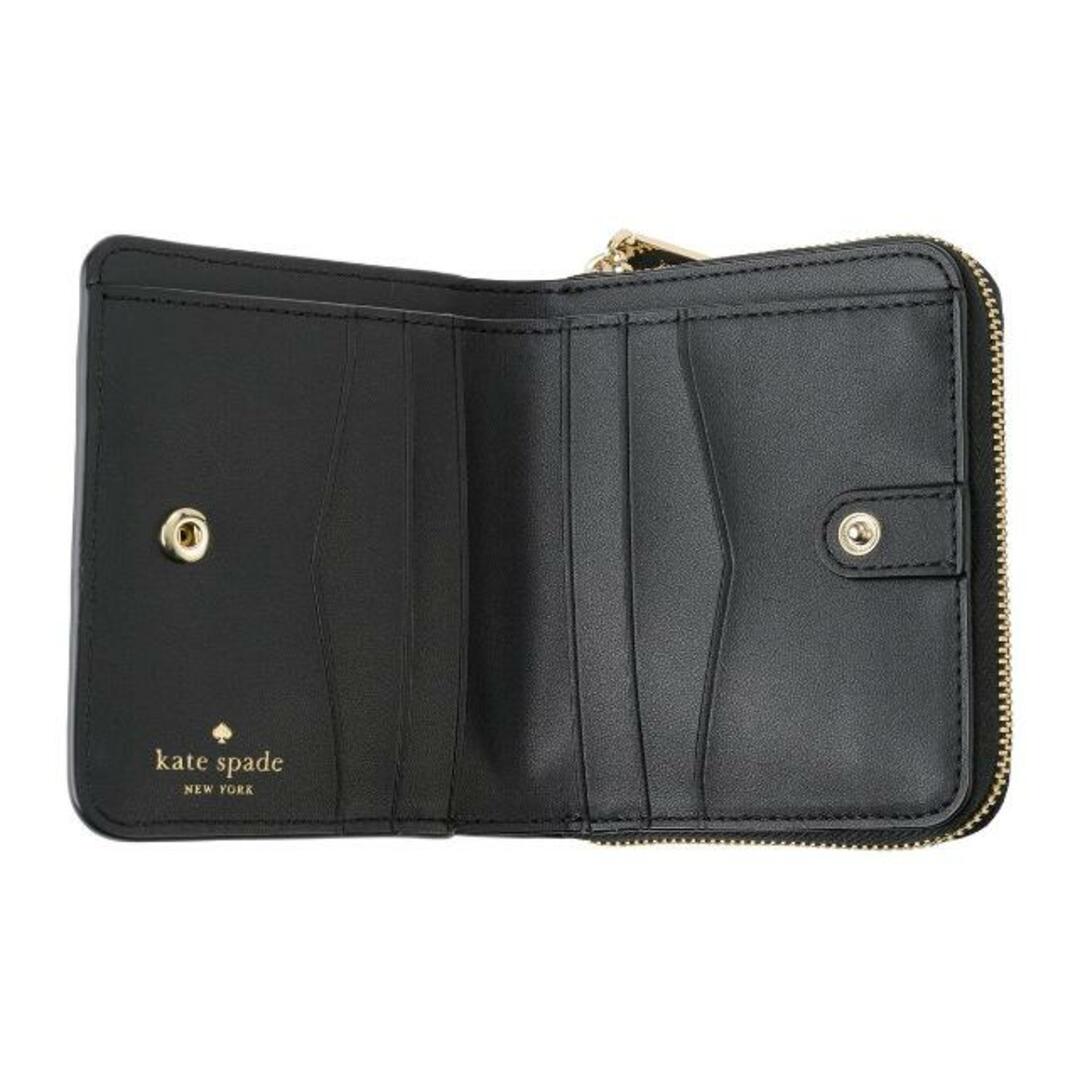 kate spade new york(ケイトスペードニューヨーク)の新品 ケイトスペード kate spade 2つ折り財布 SMALL ZIP AROUND WALLET ブラック レディースのファッション小物(財布)の商品写真