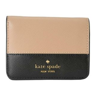 ケイトスペードニューヨーク(kate spade new york)の新品 ケイトスペード kate spade 2つ折り財布 カラーブロック スモール バイフォールド ウォレット トーステッドヘーゼルナッツマルチ(財布)