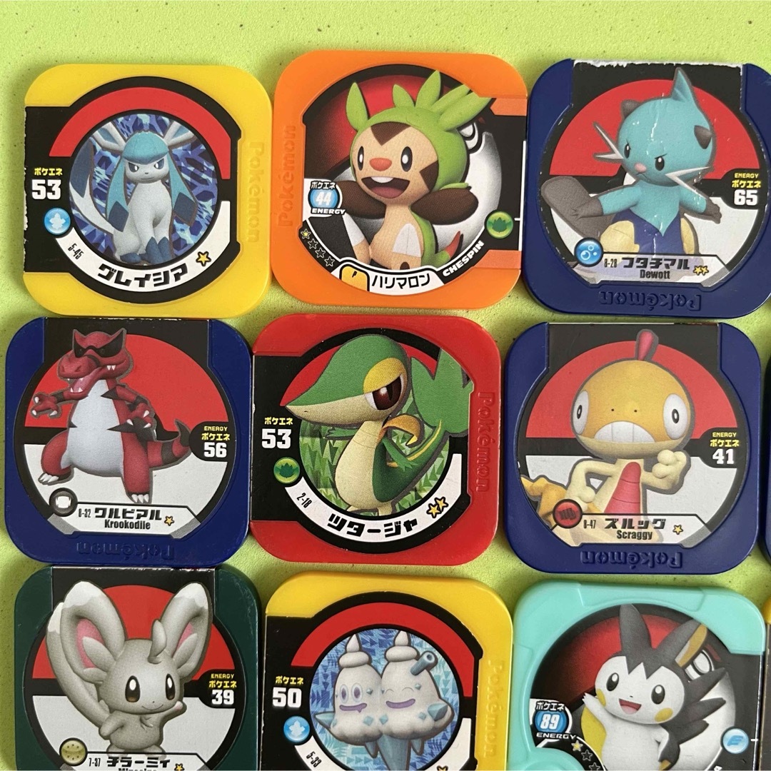 ポケモン バトルチップ、ガオーレ、メザスタ メダル 計23個の ポケモン バトルチップ、ガオーレ、メザスタ メダル 計23個の