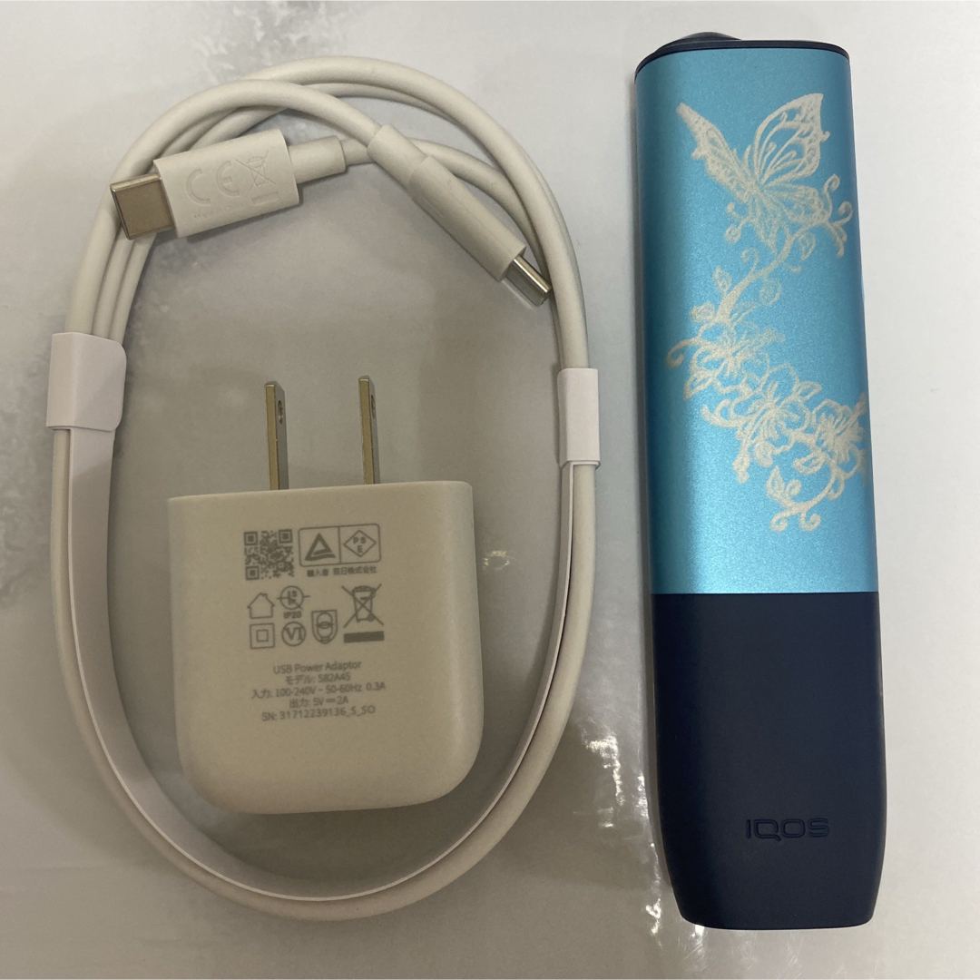 IQOS(アイコス)のiQOS ILUMA ONE アイコス イルマ ワン 加工 アゲハ蝶 WEモデル メンズのファッション小物(タバコグッズ)の商品写真