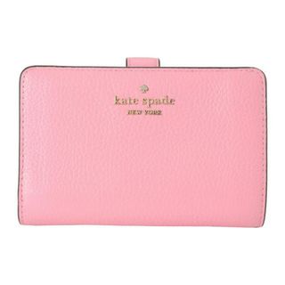 ケイトスペードニューヨーク(kate spade new york)の新品 ケイトスペード kate spade 2つ折り財布 ミディアム コンパクト バイフォールド ウォレット ブライト カーネーション(財布)