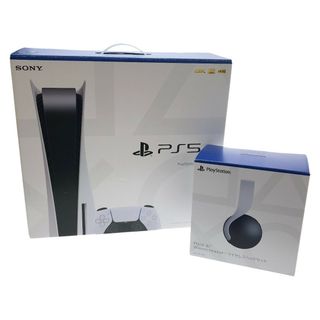 ソニー(SONY)の□□SONY ソニー PlayStation 5 ワイヤレスヘッドセット付 CFI-1200A/CFI-ZWH1J(家庭用ゲーム機本体)