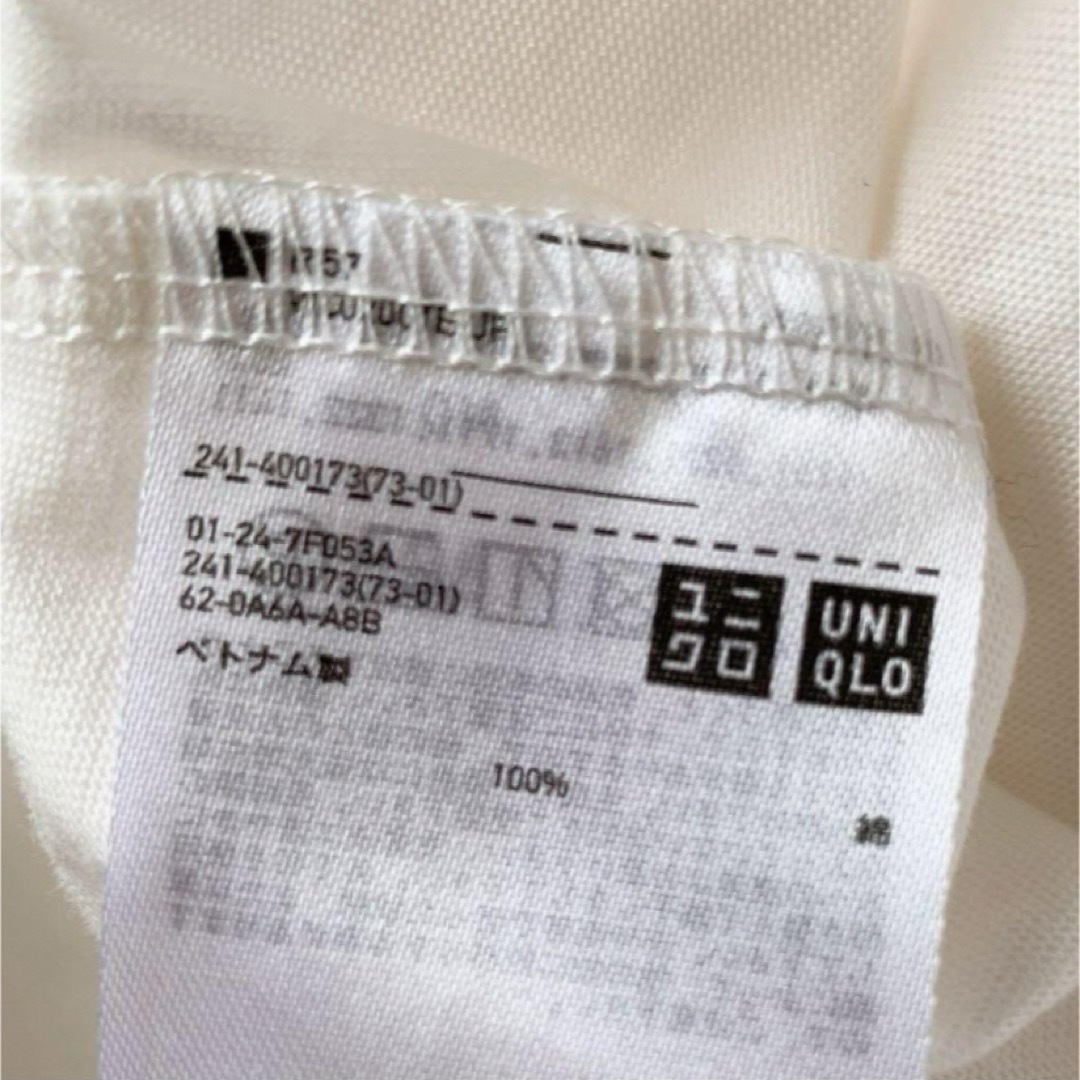 UNIQLO(ユニクロ)の美品　UNIQLO 　フリルスリーブ Tシャツ レディースのトップス(Tシャツ(半袖/袖なし))の商品写真