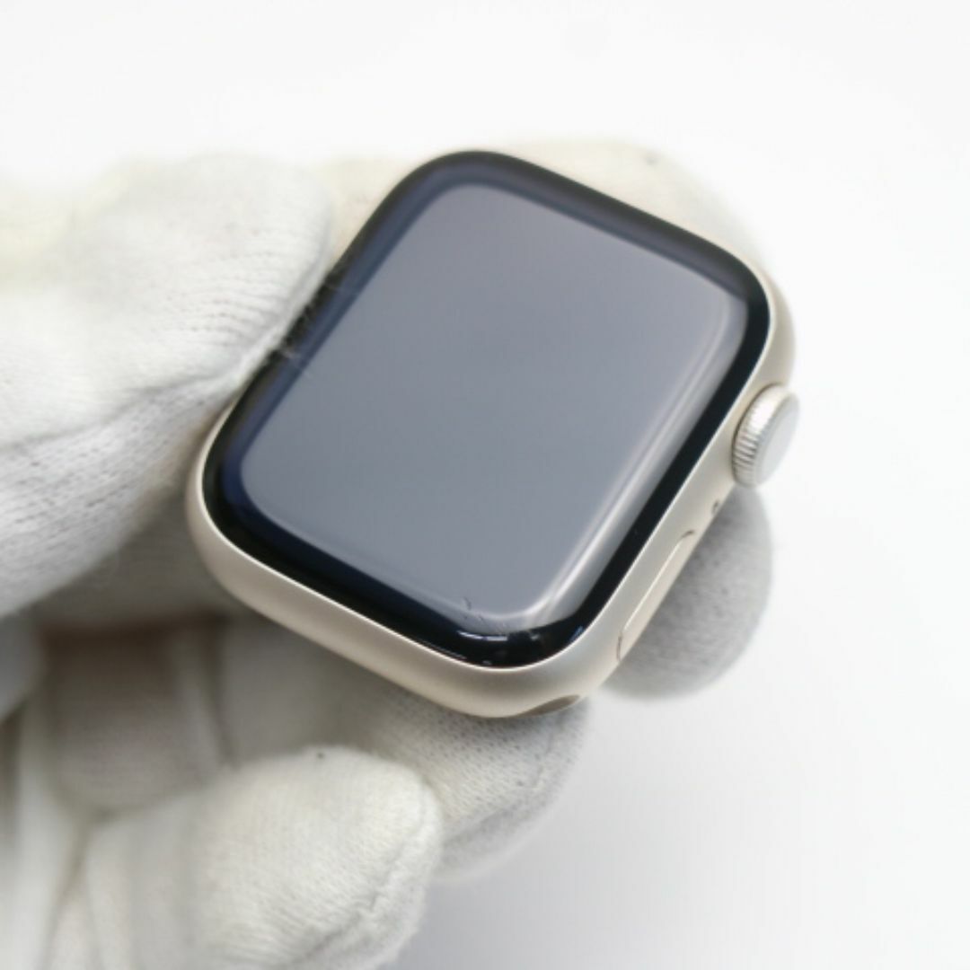 Apple(アップル)の超美品 Apple Watch Series8 41mm GPS スターライト M111 スマホ/家電/カメラのスマホ/家電/カメラ その他(その他)の商品写真