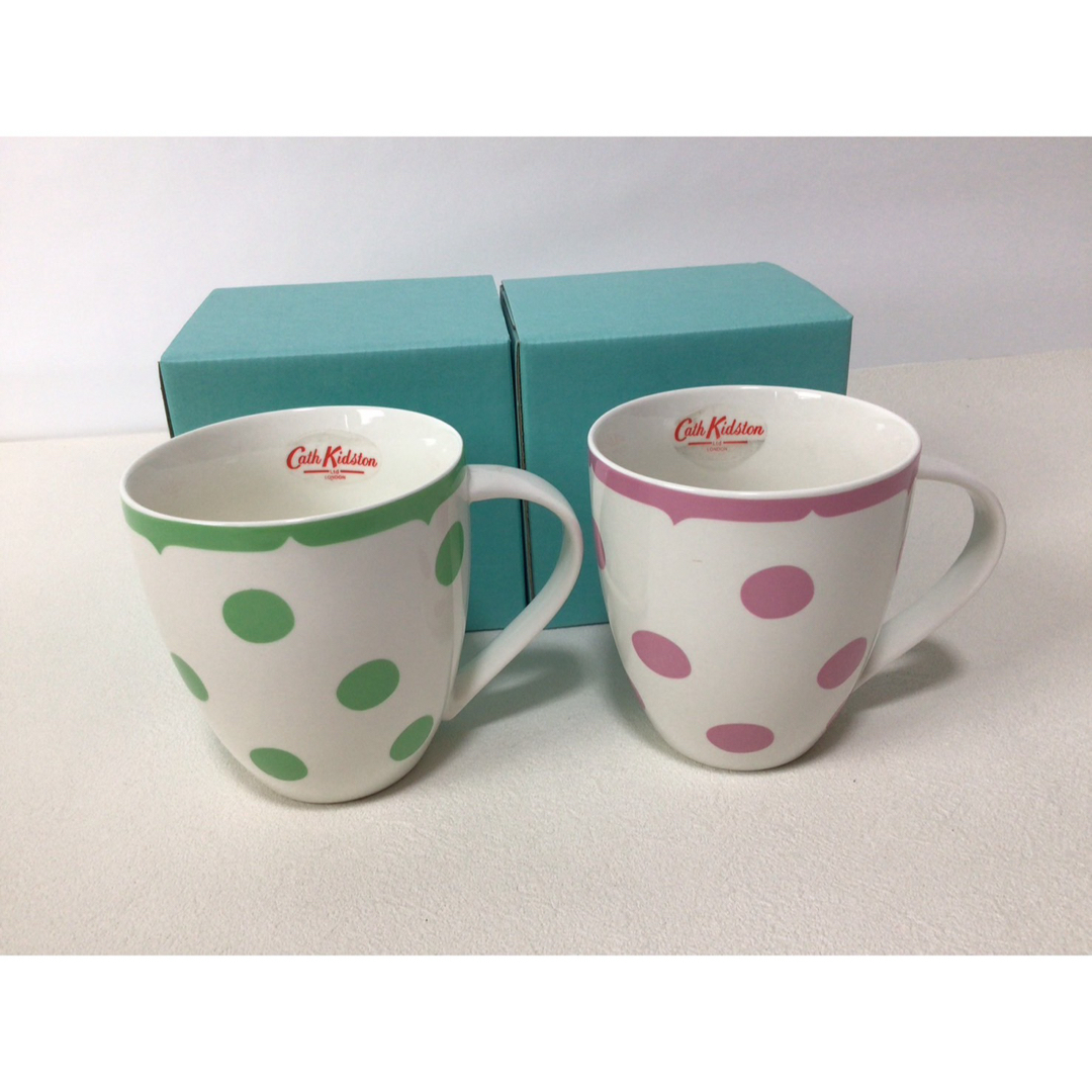 Cath Kidston(キャスキッドソン)のCath Kidston ドット柄　水玉　マグカップ キッズ/ベビー/マタニティの授乳/お食事用品(マグカップ)の商品写真