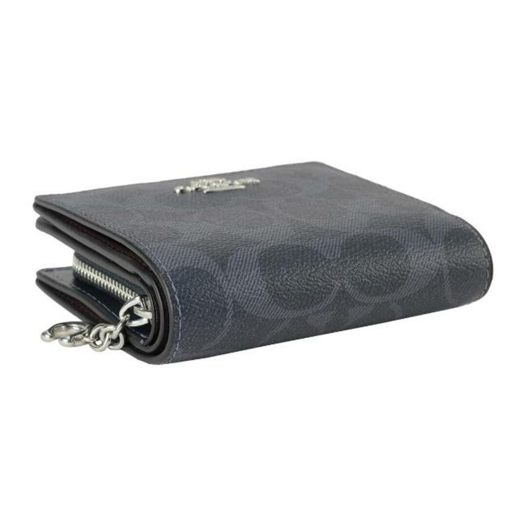 COACH - 新品 コーチ COACH 2つ折り財布 SNAP WALLET シルバー COACH - 新品 コーチ COACH 2つ折り財布 SNAP WALLET シルバー