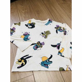 ザラキッズ(ZARA KIDS)のZARAキッズ　長袖Tシャツ　アニマル　ロンT(Tシャツ/カットソー)