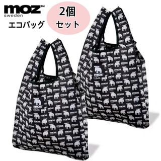 moz - MOZ エコバッグ　2個　白黒　ブラック　可愛い　新品