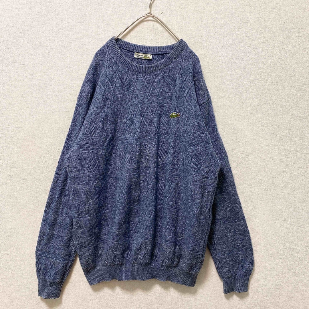 ラコステ ニット セーター ワニロゴ 無地 ワンポイント刺繍ロゴ 男女兼用 ラコステ ニット セーター ワニロゴ 無地 ワンポイント刺繍ロゴ 男女兼用