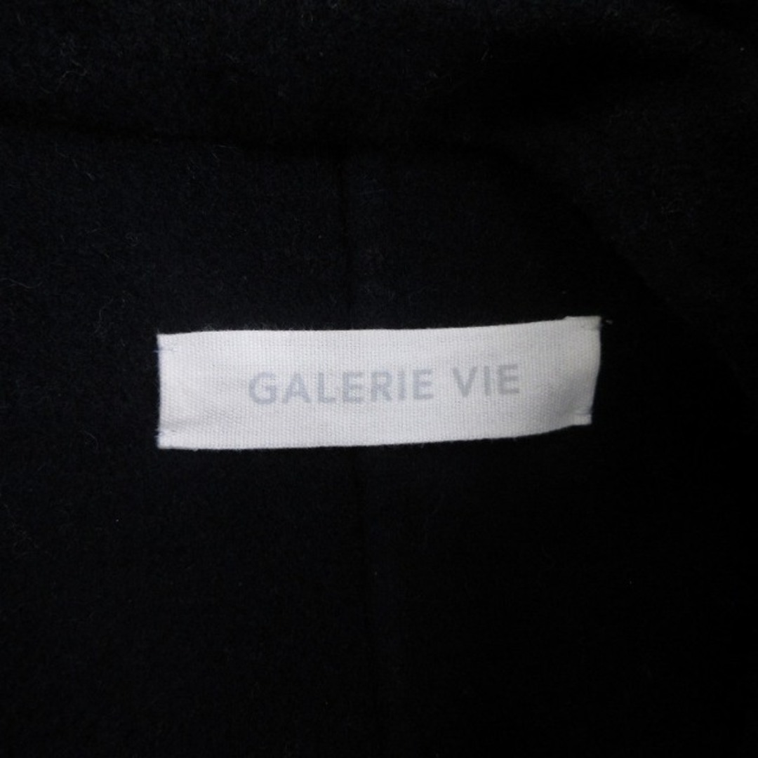ギャルリーヴィー  トゥモローランド ダブルフェイス Pコート 黒 F ■SM1 レディースのジャケット/アウター(ピーコート)の商品写真