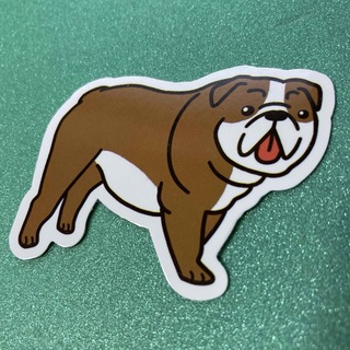 ⭐️人気⭐️ブルドッグのステッカー　アニマル　Bulldog Sticker(車外アクセサリ)