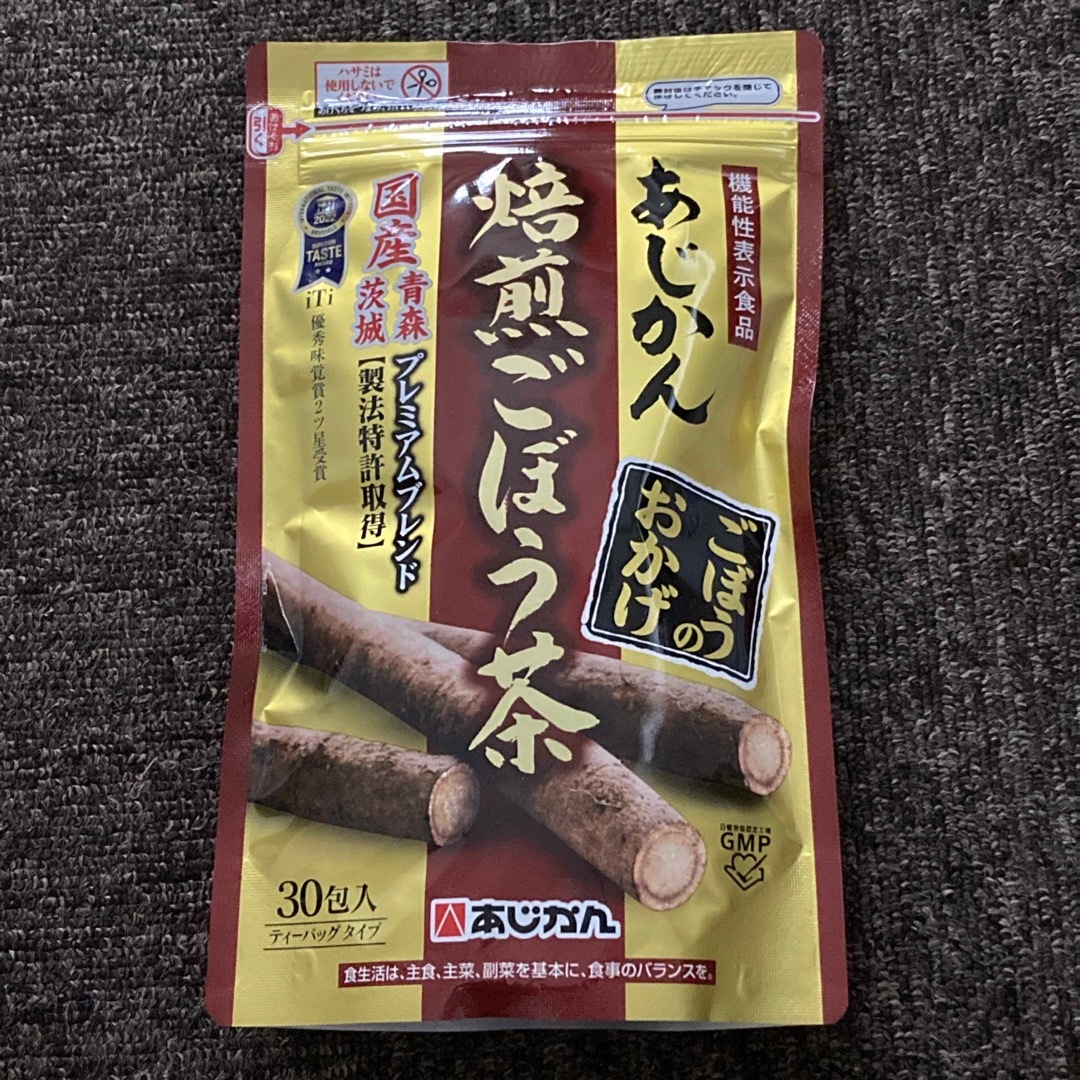 あじかん 焙煎ごぼう茶 2g×30包  ごぼうのおかげ ティーバッグ 食品/飲料/酒の健康食品(健康茶)の商品写真