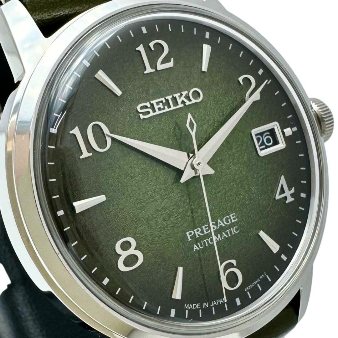 SEIKO(セイコー)のセイコー 腕時計 抹茶 プレザージュ カクテルタイム 「洛」 ST メンズの時計(腕時計(アナログ))の商品写真