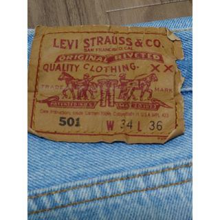 リーバイス(Levi's)のリーバイス501　w34　アメリカ製90s　コーンデニム　デニムジーンズ　パンツ(デニム/ジーンズ)