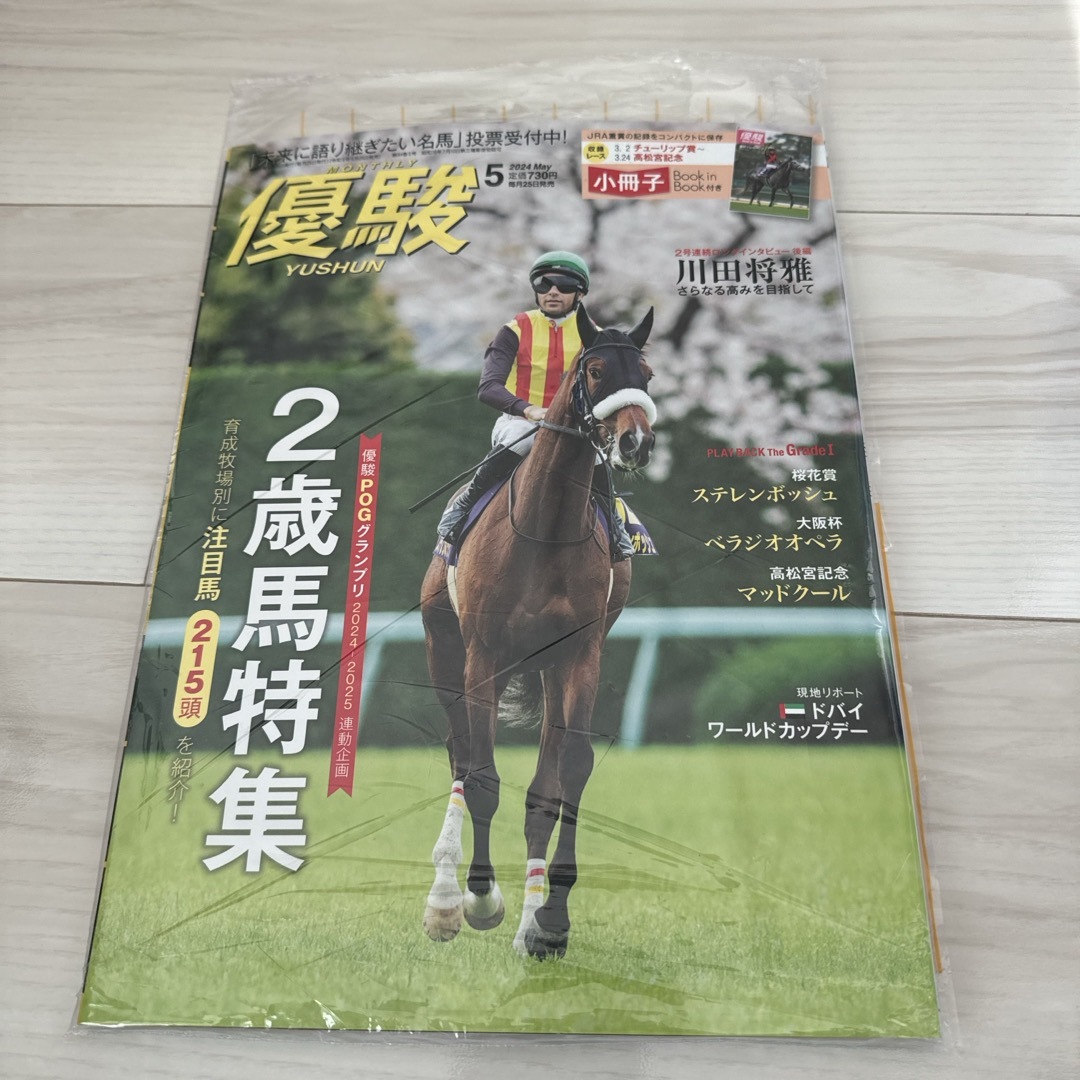 優駿5月号　競馬　雑誌 エンタメ/ホビーの雑誌(専門誌)の商品写真