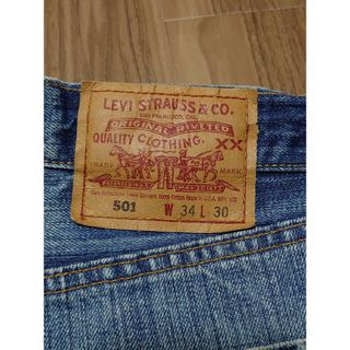 リーバイス(Levi's)のリーバイス501　w34　アメリカ製90s　縦落ち　デニムジーンズ　パンツ(デニム/ジーンズ)