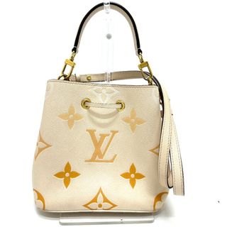 ルイヴィトン(LOUIS VUITTON)のルイヴィトン LOUIS VUITTON ネオノエBB M45716 モノグラムアンプラント 2WAY 斜め掛け ハンドバッグ ショルダーバッグ モノグラムアンプラントレザー クレームサフラン ベージュ系(ショルダーバッグ)