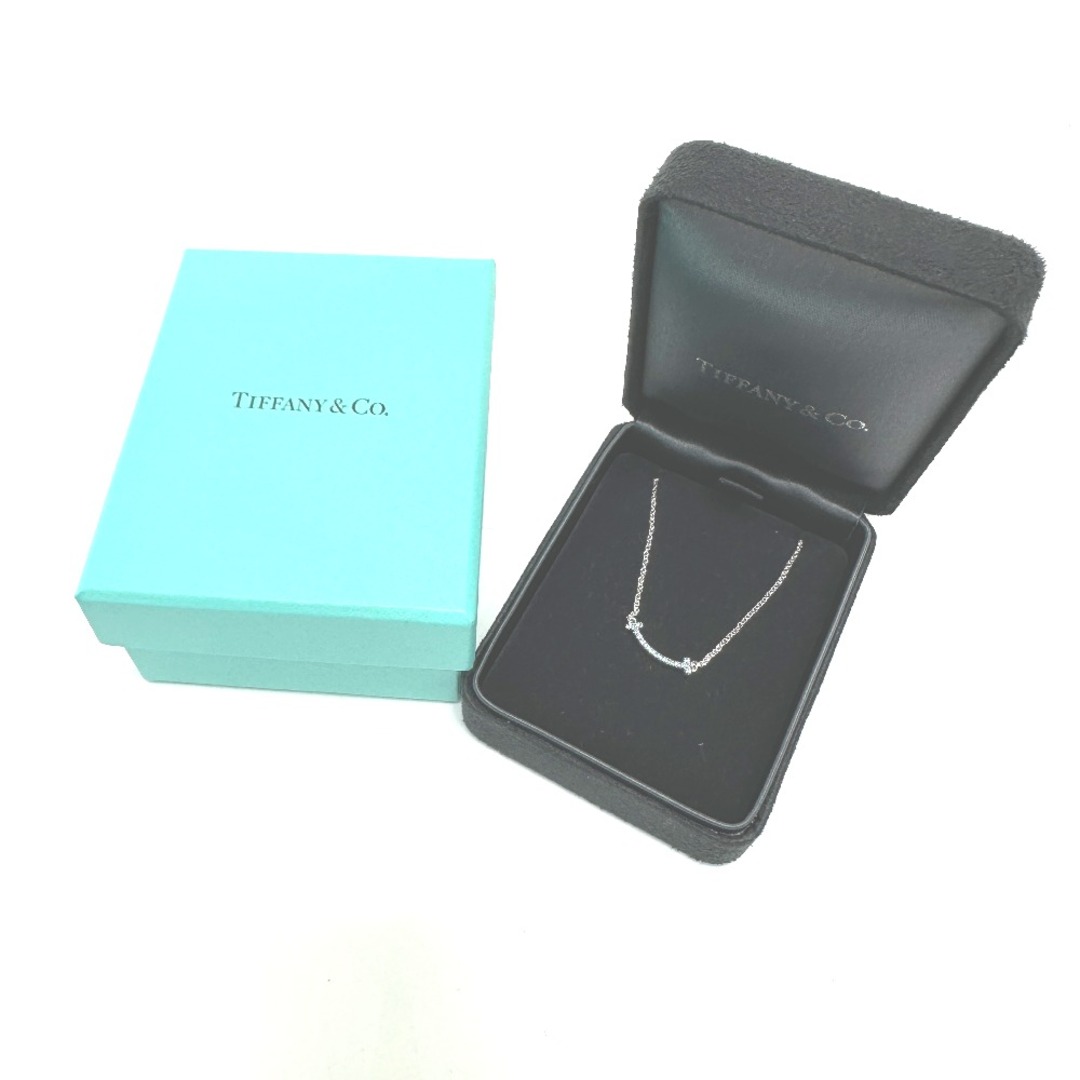 Tiffany & Co.(ティファニー)のティファニー TIFFANY&Co. Tスマイル ミニ ブルートパーズ 日本限定ネックレス ネックレス K18WG シルバー レディースのアクセサリー(ネックレス)の商品写真
