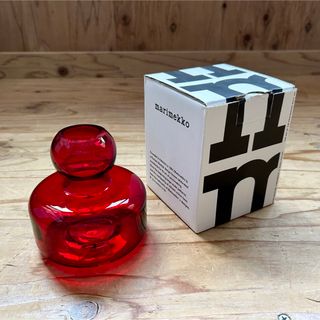 marimekko - ＜新品＞ マリメッコ　marimekko　フラワーベース　花瓶　レッド　赤