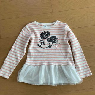 ディズニー(Disney)のディズニー　ミニーマウス　ミニーちゃん　長袖ボーダーTシャツ(Tシャツ/カットソー)