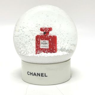 CHANEL - シャネル CHANEL スノードーム オブジェ No5 No5スノードーム 置物 ガラス ホワイト 未使用