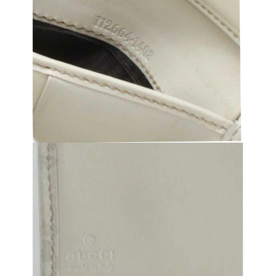 Gucci(グッチ)の『USED』 GUCCI グッチ 112664・1408 二つ折り財布 シマレザー【中古】 レディースのファッション小物(財布)の商品写真