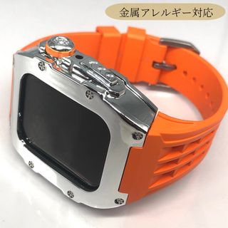 Rsc★アップルウォッチバンド　ステンレスベルト Apple Watch(ラバーベルト)