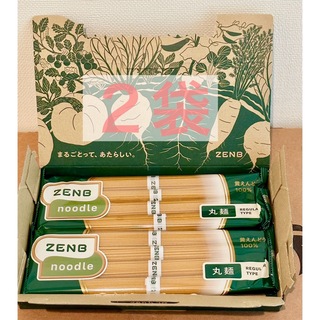 ゼンブヌードル　丸麺　2袋　ZENB 糖質オフ　グルテンフリー　プロテイン(麺類)