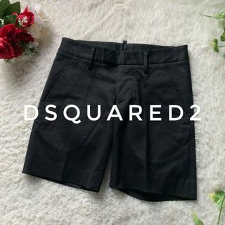 DSQUARED2 - ディースクエアード　コットンショートパンツ　イタリア製　コットン　ブラック　36