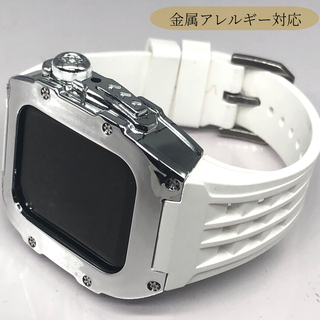 Rsh★アップルウォッチバンド　ステンレスベルト Apple Watch(ラバーベルト)