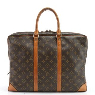 ルイヴィトン(LOUIS VUITTON)のルイヴィトン モノグラム ポルト ドキュマン ヴォワヤージュ PDV M53361 レザー ビジネス バッグ トート 通勤 A4 メンズ EEE Y3-1(ビジネスバッグ)