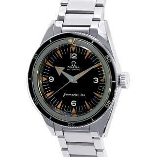 オメガ(OMEGA)のオメガ シーマスター 300 3510.52 OMEGA 腕時計 世界限定 黒文字盤(腕時計(アナログ))