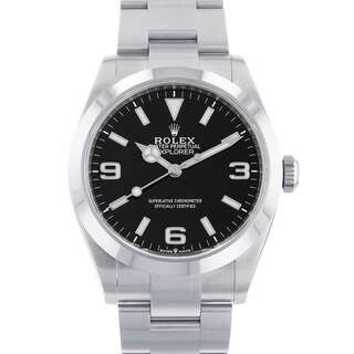 ロレックス(ROLEX)のロレックス エクスプローラー1 ランダムシリアル ルーレット 224270 ROLEX 腕時計 黒文字盤(腕時計(アナログ))