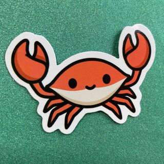 ⭐️人気⭐️カニのステッカー　アニマル　Crab Sticker(車外アクセサリ)