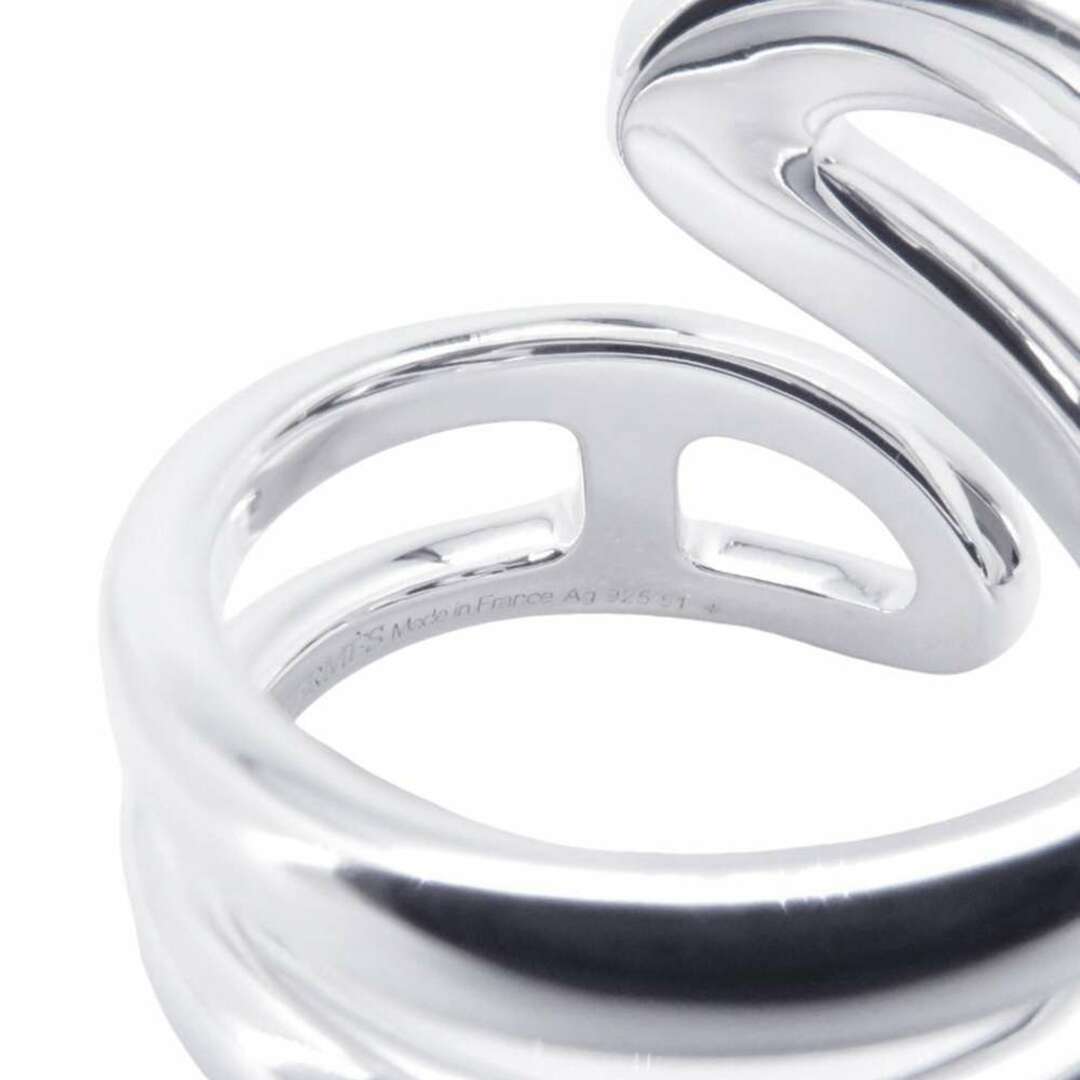 Hermes - エルメス リング シェーヌダンクル ツイスト SV925シルバー Hermes - エルメス リング シェーヌダンクル ツイスト SV925シルバー