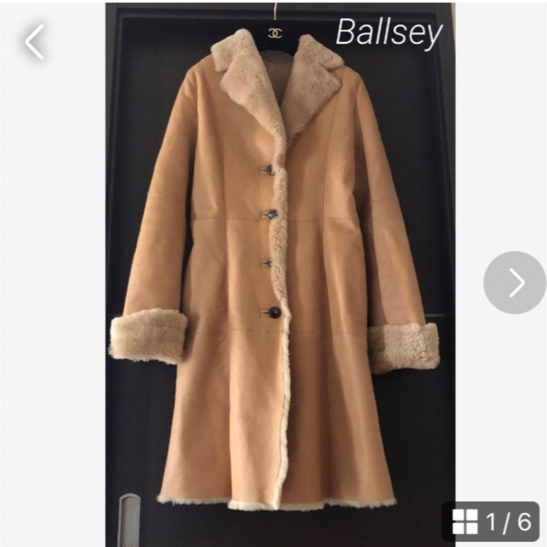 Ballsey(ボールジィ)のBallseyボールジィ美品✨ムートンコート羊革ラムレザー　トゥモローランド レディースのジャケット/アウター(ムートンコート)の商品写真