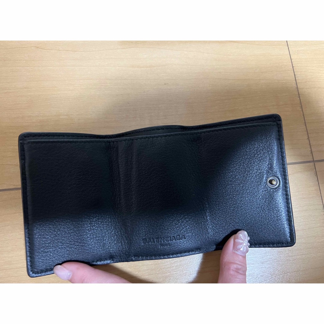 Balenciaga(バレンシアガ)の【中古】バレンシアガ　三つ折財布　黒 レディースのファッション小物(財布)の商品写真