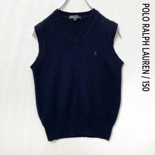 ポロラルフローレン(POLO RALPH LAUREN)の90s　ヴィンテージ　ラルフローレン　ポニー刺繍　Vネック　ウール　ニットベスト(ニット)