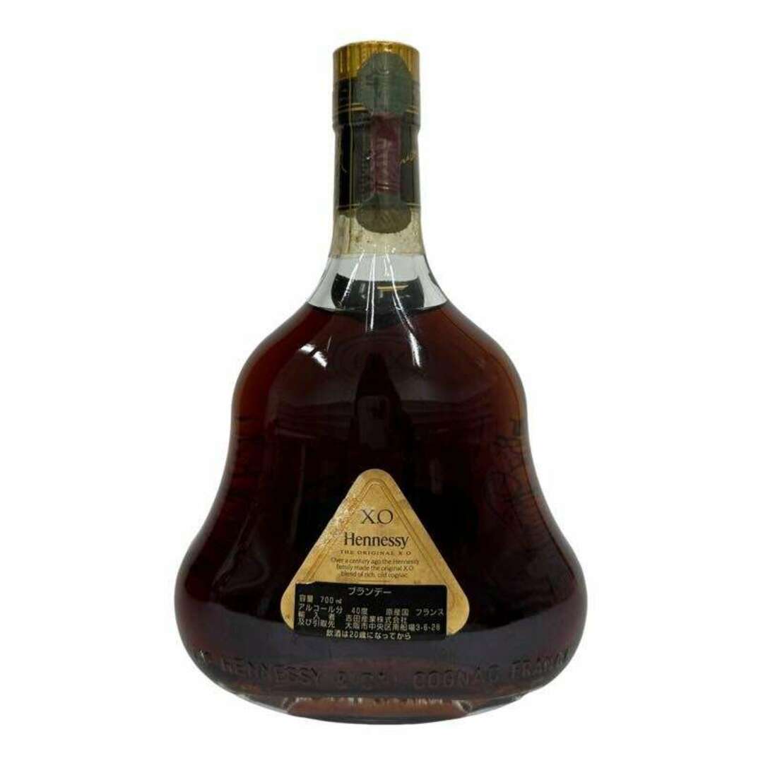 ヘネシー(ヘネシー)のブランデー ヘネシー Hennesy XO コニャック ゴールドキャップ クリアボトル 700ml 40％ 【未開栓品】 52404K141 食品/飲料/酒の酒(ブランデー)の商品写真