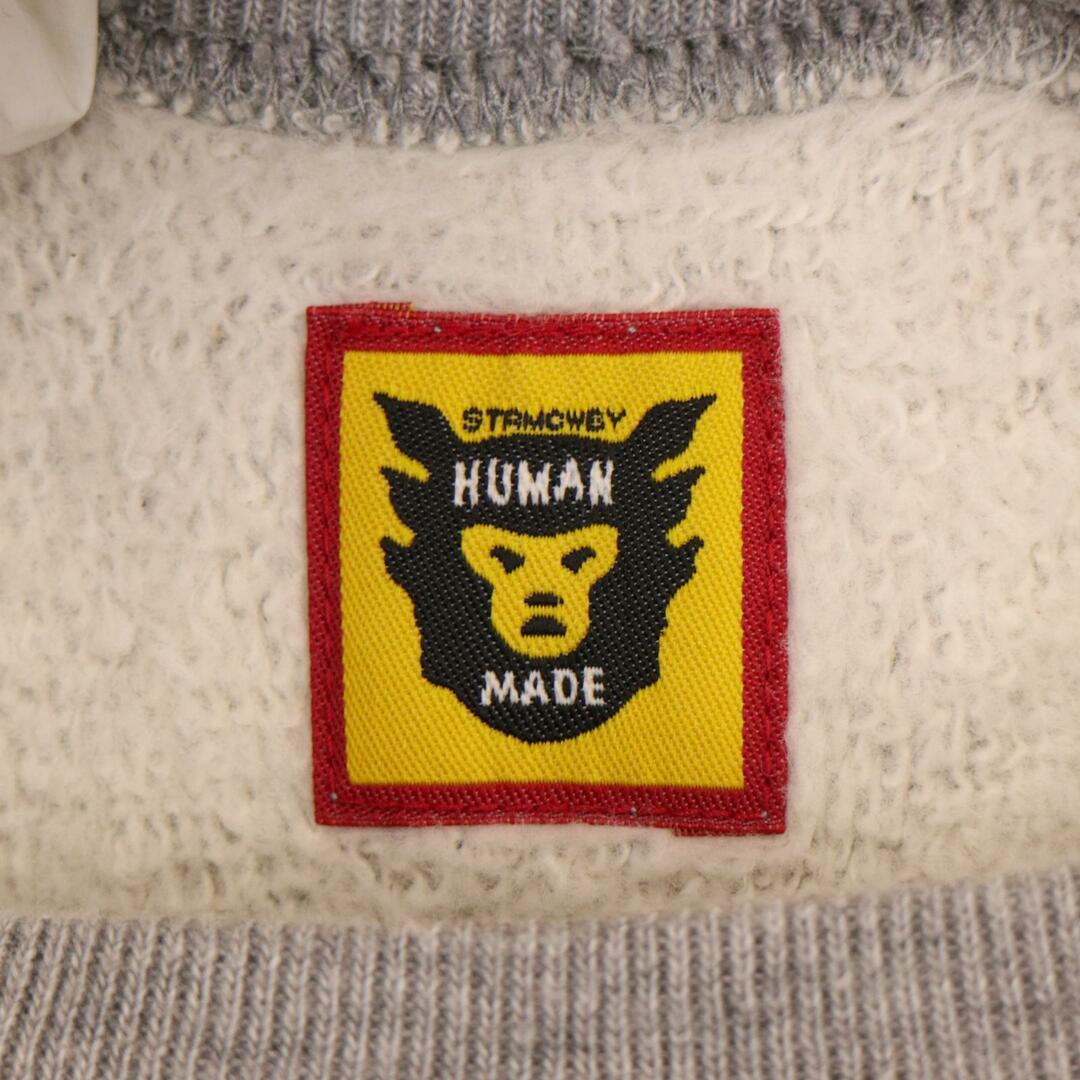 HUMAN MADE(ヒューマンメイド)のヒューマンメイド ｸﾞﾚｰ ﾗﾋﾞｯﾄ ﾍﾋﾞｰｳｪｲﾄ ｸﾙｰﾈｯｸ ｽｳｪｯﾄ L メンズのトップス(その他)の商品写真