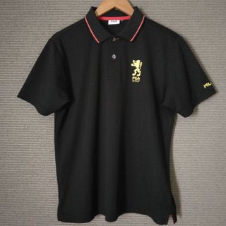 フィラゴルフ　ポロシャツ　ブラック　ゴルフシャツ　半袖シャツ　FILA GOLF(ウエア)