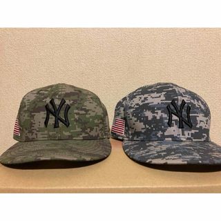 ニューエラー(NEW ERA)の【セット販売】ニューエラ　59FIFTY  7ハーフ カモ　迷彩　星条旗(キャップ)