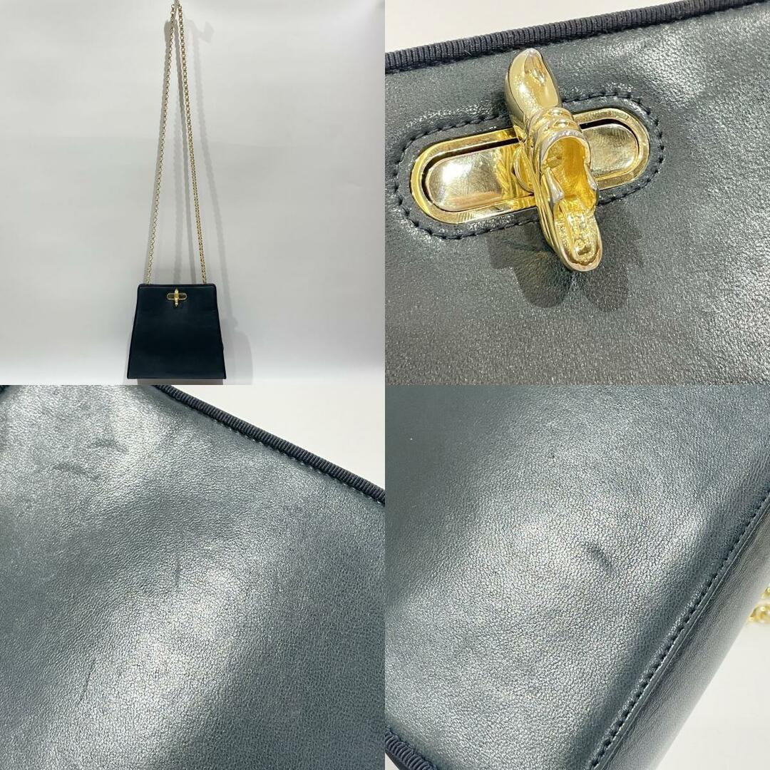 Salvatore Ferragamo(サルヴァトーレフェラガモ)のSalvatore Ferragamo ショルダーバッグ ローファー金具 ターンロック チェーン 斜め掛け P21 2216 レザー レディースのバッグ(ショルダーバッグ)の商品写真