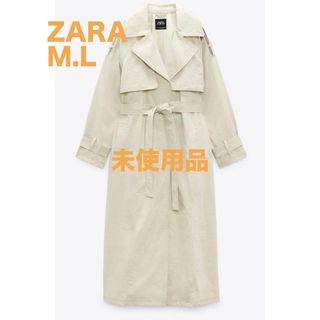 ZARA  トール　スプリングコート　ロング　トレンチコート　M L