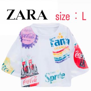 ザラ(ZARA)のZARA Coca-Cola ザラ コカコーラ ファンタ Tシャツ クロップド丈(Tシャツ(半袖/袖なし))