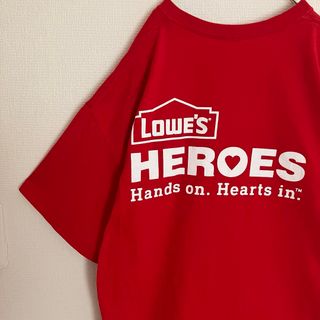 ヴィンテージ(VINTAGE)の企業ビッグロゴLOWE'SロウズTシャツtシャツTEE雰囲気古着オールドデザイン(Tシャツ/カットソー(半袖/袖なし))